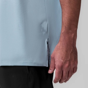 T-shirt de sport pour homme en coton 100% personnalisé avec logo imprimé OEM, décontracté, pour la salle de sport, col rond, manches courtes, t-shirts pour hommes - Product Image 4