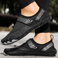 Chaussures de wading pliables à séchage rapide, légères, en maille, minimalistes, à bout large, avec semelle extérieure cramponnée pour la marche en rivière et sur les terrains boueux