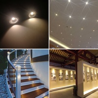 Lampe LED de plafond avec affichage LED, 1W, 12v dc, indice d'étanchéité IP65, Mini Spot de meuble