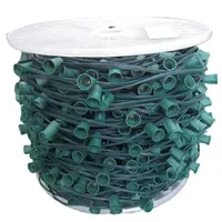 Christmas Light Wire 1000 'C9 LED Christmas Lights Spool 12' 'Spacing SPT-1 SPT-2 White Green Cable