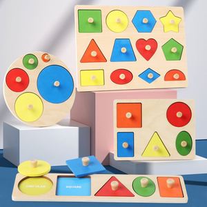 Juegos de Mesa de Madera con Formas y Colores, Rompecabezas de Encaje, Juguetes Educativos Montessori para Niños Pequeños de 1, 2 y 3 Años - Product Image 2