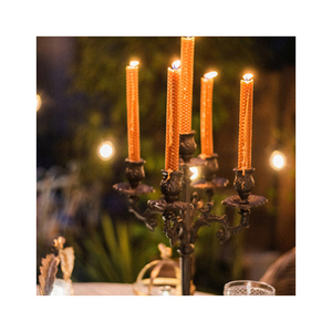 Bougeoir Vintage en Fonte <span class=keywords><strong>de</strong></span> Pays Américain, Bougeoir Moderne, Décoration <span class=keywords><strong>de</strong></span> Table <span class=keywords><strong>de</strong></span> Salon pour Noël - Product Image 4