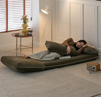 Canapé paresseux individuel inclinable, lit de sol pliant, simplicité moderne, pour salon, chambre, balcon