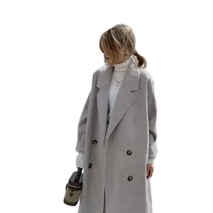 Australian wool women's coat alpaca wool coat women's windbreaker