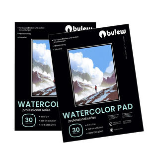 Almohadilla para acuarelas, 30 hojas de 9x12 pulgadas/300x5,5 pulgadas, 8,5 GSM