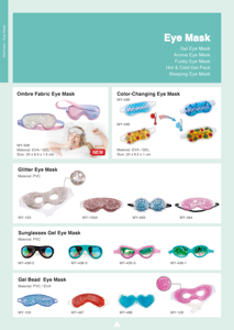 แผ่นปิดตาแบบเย็นเจลช่วยผ่อนคลายการนอนหลับมีกากเพชรอุปกรณ์เพื่อสุขภาพดวงตา - Product Image 5