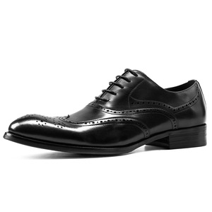 Chaussures habillées Oxford pour hommes en cuir véritable, fabriquées à la main, de style <span class=keywords><strong>italien</strong></span>, neuves et luxueuses, prix d'usine - Product Image 5