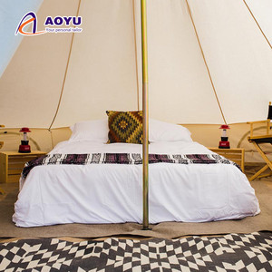 Luxe famille Camping tente maison Portable extérieur yourte poêle à <span class=keywords><strong>bois</strong></span> événement <span class=keywords><strong>tipi</strong></span> fait Oxford coton matériel hôtel pagode - Product Image 2