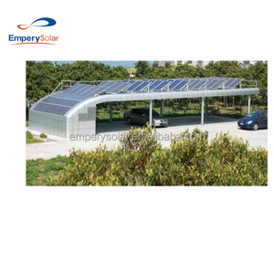 Structure de carport solaire commerciale adaptée, 0,375 kW, 220/110 volts AC, 15 ans de garantie, dépend des dimensions du toit, 0~60 degrés, 60 m/s - Product Image 5