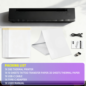 <b>A4</b> Portable Thermal Tattoo <b>Printer</b> 2600mAh Battery 203dpi Wireless Stencil Transfer <b>Printer</b> for Tattoo Artist Studio Use - Product Image 6