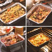 Plat de service de buffet, plateau de cuisson jetable, plat à tarte peu profond en aluminium, vaisselle de camping, emballage alimentaire en aluminium argenté