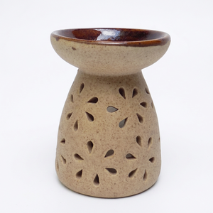 Brûleur d'huiles essentielles en céramique et porte-bougie, diffuseur d'arômes, lampe aromatique pour décoration de mariage et cadeau, vente en gros - Product Image 1