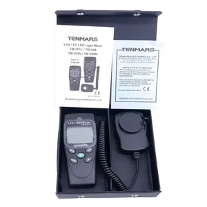 Luxmètre numérique <span class=keywords><strong>LED</strong></span> TENMARS TM-201L, mesure jusqu'à 200 000 lux, luxmètre <span class=keywords><strong>LED</strong></span> blanc fabriqué à Taïwan - Product Image 6