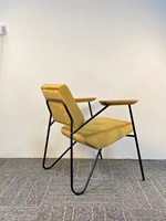 Fauteuil italien à structure métallique simple, structure légère pour boutique, maison d'hôtes, salon d'hôtel et terrasse