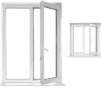 Excellent effet d'isolation acoustique Fenêtre en vinyle UPVC PVC Excellent effet d'isolation acoustique