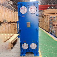 Échangeur de chaleur à plaques réfrigérantes, nettoyage facile, joint amovible, compact, haute efficacité, acier inoxydable 316L, 80-132 GPM