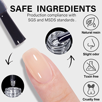 TOMICCA Vernis Gel UV Professionnel 15ML Écologique Base Coat Peel-Off pour Ongles à Presser Gel Polish Pointe d'Ongle Idéal pour Débutants