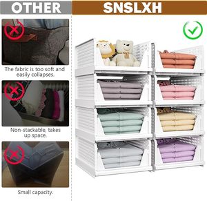 <span class=keywords><strong>Armadio</strong></span> Organizzatore Pieghevole e Impilabile in <span class=keywords><strong>Plastica</strong></span> a Cinque Strati con Cassetti Apribili per Vestiti, Pantaloni e Indumenti da Camera da Letto - Product Image 5