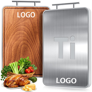 <span class=keywords><strong>Tabla</strong></span> <span class=keywords><strong>de</strong></span> <span class=keywords><strong>Cortar</strong></span> Reversible Personalizada <span class=keywords><strong>de</strong></span> Titanio Puro, <span class=keywords><strong>Tabla</strong></span> <span class=keywords><strong>de</strong></span> <span class=keywords><strong>Cortar</strong></span> <span class=keywords><strong>de</strong></span> Doble Cara <span class=keywords><strong>de</strong></span> Acero Inoxidable y Madera para Utensilios <span class=keywords><strong>de</strong></span> Cocina y Restaurantes - Product Image 1