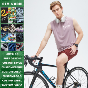 เสื้อกีฬาออกกำลังกายผู้ชายแบบไร้ตะเข็บ ระบายอากาศ แห้งเร็ว ต้านเชื้อแบคทีเรีย ออกแบบโลโก้ได้ตามต้องการ - Product Image 3