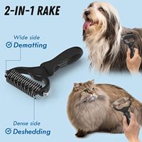 Brosse de toilettage pour animaux de compagnie en acier inoxydable Elecpet, peigne métallique pour chiens, grattoir pour sous-四rêge, outil d'élimination des poils pour animaux à poils longs