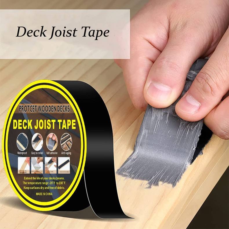 5cm X 50ft Self-adhesive Waterproof Butyl Deck Joist Tape Single Sided Acrylic Protective Flashing Beams Board Masking Tape