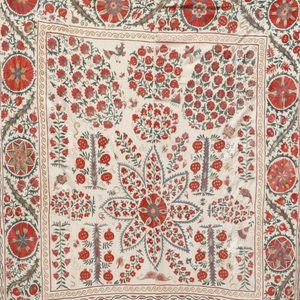 ผ้าปูเตียงขนาดควีนไซส์สุดหรูผ้าปูเตียงแบบปักลายเรขาคณิตสำหรับงานแต่งงาน suzani ผ้าฝ้ายสำหรับตกแต่งโรงแรมหรือของขวัญ - Product Image 1