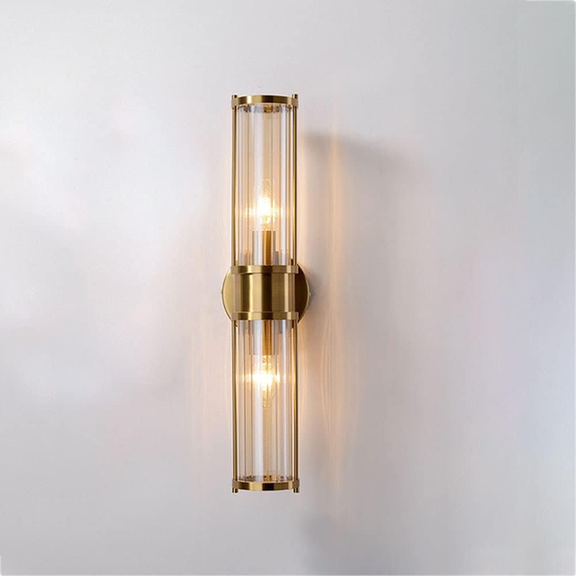 Modern Indoor LED Wall Light Luxury Crystal Warm White Gold Kalux 2-Year Warranty Bedroom Bedside Aisle Living Room Switch