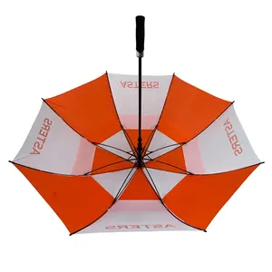 High Quality 30Inch 8K Double Canopy Windproof Golf Umbrella With Custom Logo