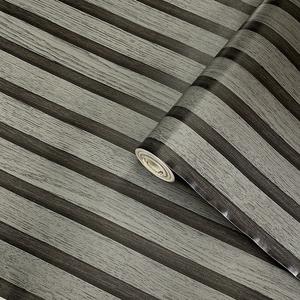 Papel pintado moderno con rayas de madera, extraíble y autoadhesivo adecuado para dormitorios y salas de estar - Product Image 2