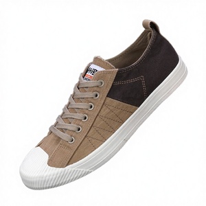 Chaussures de sport décontractées respirantes pour hommes, en toile, à lacets, avec semelle intérieure en caoutchouc - Product Image 1