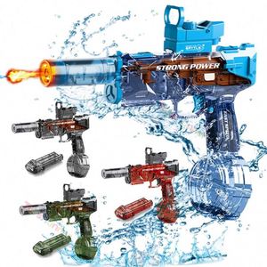 Pistola de Agua Eléctrica Portátil de Plástico con Batería de Tiburón para Niños y Adultos - Juego de Pistolas de Agua Pequeñas - Product Image 6
