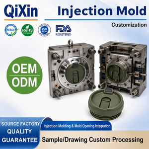 <span class=keywords><strong>Moule</strong></span> de couvercle isolant pour gobelet d'extérieur avec fermeture coulissante et bec verseur, service de moulage par injection personnalisé pour articles de boisson en PP+TPE - Product Image 1