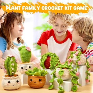 En stock, kits de crochet pour débutants, enfants et adultes, tutoriels pour débutants, plantes suspendues en <span class=keywords><strong>pot</strong></span>, fil, amigurumi, artisanat de tricot - Product Image 6