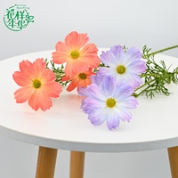 Bunga Daisy Kuning Real Touch 60cm Buatan 2 Kepala Baru untuk Dekorasi Pernikahan, Dekorasi Rumah, Centerpiece Meja