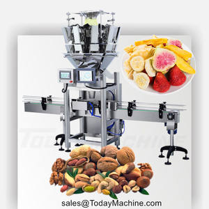 Machine de remplissage de pesage semi-automatique de haute précision pour granulés particules noix graines café grain nourriture pour animaux de compagnie dans un emballage en pochette - Product Image 3