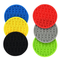 Sous-verre en caoutchouc silicone PVC écologique de haute qualité pour cocktails, whisky et café
