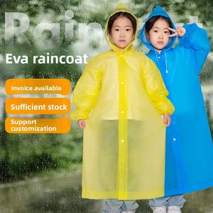 Imperméable pour enfants et bébés, long et épais, idéal pour les voyages et les activités de plein air, anti-orage, intégral, en EVA, pour l'école primaire - Product Image 1