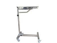Chariot de théâtre d'opération médicale gynécologie ss grand instrument mayo hauteur réglable support mayo en acier inoxydable pour chirurgie