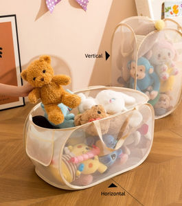 Panier à linge en plastique souple léger, panier à linge en maille pour vêtements sales, pour chambre à coucher, salle de bain - Product Image 6