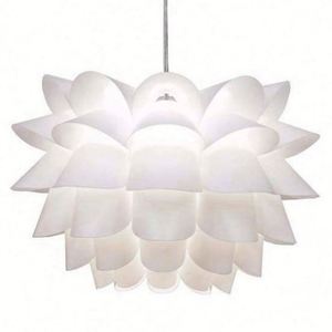 Lustre mural moderne et simple en PP, design lotus, décoration intérieure contemporaine en aluminium pour salon, chambre et bureau - Product Image 5