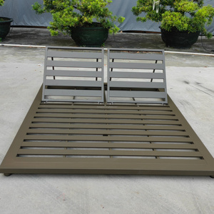 Chaise longue de jardin en aluminium <span class=keywords><strong>blanc</strong></span>, style minimaliste, double réglage, pour extérieur, hôtel, salon, <span class=keywords><strong>piscine</strong></span>, plage - Product Image 5