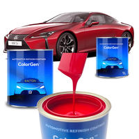 Sistema de Fórmula de Pintura Automotriz de Alto Rendimiento, Pintura para Autos, Pintura de Repintado para Autos, Pintura Roja 1K para Autos