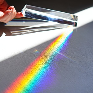 Dilu tinh thể rõ ràng kính quang học lăng kính mặt bóng lăng kính K9 Tinh thể thủy tinh khối kim tự tháp cho máy ảnh lọc chụp ảnh tuyệt đẹp - Product Image 4