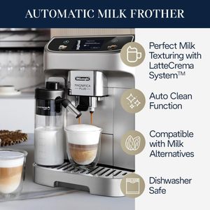 Máquina de Café <span class=keywords><strong>Magnifica</strong></span> Plus DL-10, 19 Bares, Pantalla Táctil de 7 Pulgadas, Más de 18 Recetas con un Solo Toque, Espumador de Leche Automático, Molinillo Integrado, para Hogar y Oficina - Product Image 4