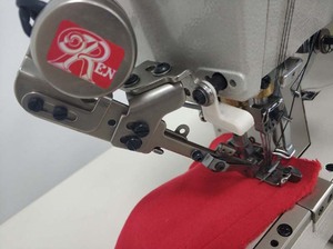 Industrial Computerized Programmable High-Speed Motor Flat Bed Triple Needle Lock Stitch <b>Sewing</b> <b>Machine</b> OREN New Model RN9300-A - Product Image 4