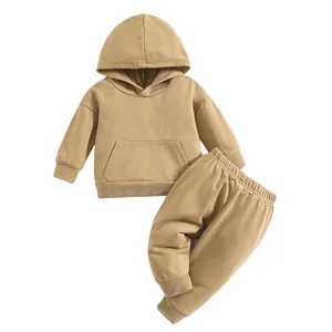 Organic Cotton Kid Sweatsuit Boys Clothing Sets Kids Long Sleeve French Terry Set Toddler Sets Children Tracksuits Clothes