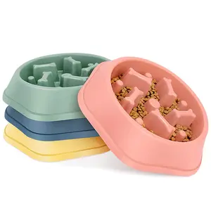 Wholesale Custom Raised Elevated Silicone Pet Food Water Bowl Slow Feeder Dog Bowls