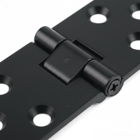 Charnière plate robuste en acier inoxydable, épaisseur 2 mm, angle d'ouverture 180°, pour machine à coudre, table pliante, plateau relevable