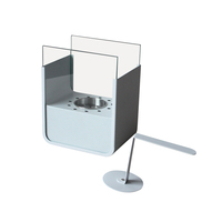 Foyer Eco Friendly Décoration et Chauffage Blanc Table Bio Ethanol Cheminée Gaz Intérieur Cheminée En Verre
